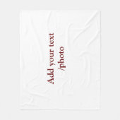 einfache minimale HINZUFÜGEN IHRER FOTO TEXT CHRIS Fleecedecke (Vorderseite)