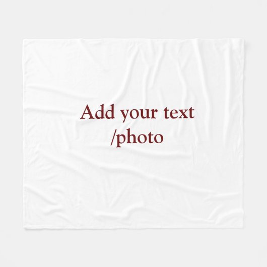 einfache minimale HINZUFÜGEN IHRER FOTO TEXT CHRIS Fleecedecke (Vorderseite (Horizontal))