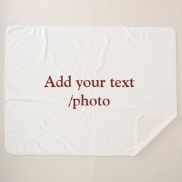 einfache minimale HINZUFÜGEN IHRER FOTO TEXT CHRIS Sherpadecke