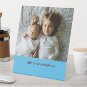 einfache minimale HINZUFÜGEN IHRER FOTO TEXT CHRIS Sockelschild (In Situ)