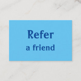 einfache minimale Hinzufügen Ihrer Namen Shop Salo Empfehlungskarte