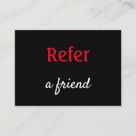 einfache minimale Hinzufügen Ihrer Namen Shop Salo Empfehlungskarte