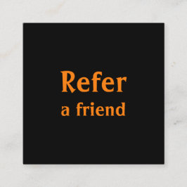 einfache minimale Hinzufügen Ihrer Namen Shop Salo Empfehlungskarte