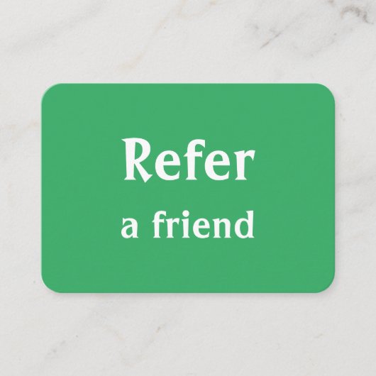 einfache minimale Hinzufügen Ihrer Namen Shop Salo Empfehlungskarte (Vorderseite)