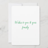 einfache minimale Hinzufügen Ihrer Text Glückwünsc (Rückseite)