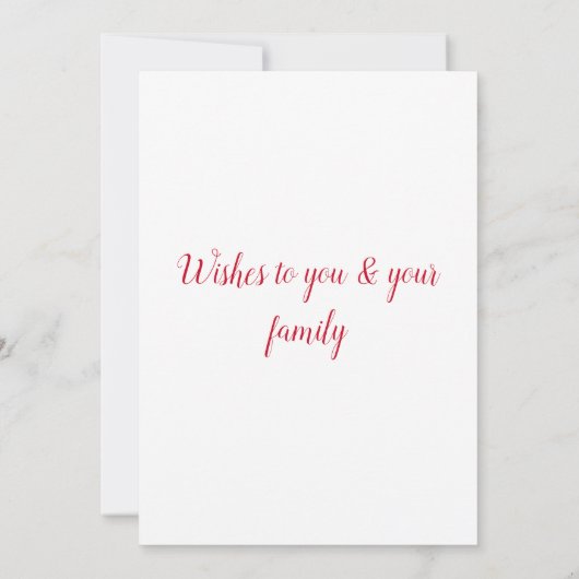 einfache minimale Hinzufügen Ihrer Text Glückwünsc Dankeskarte (Rückseite)