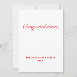 einfache minimale Hinzufügen Ihrer Text Glückwünsc Dankeskarte