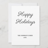 einfache minimale Hinzufügen Ihrer Textreisekarte (Vorderseite)