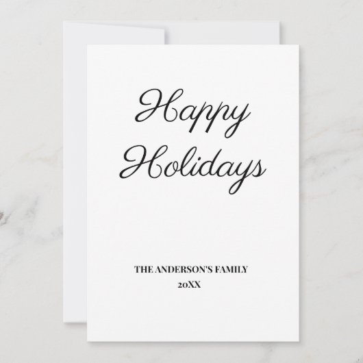 einfache minimale Hinzufügen Ihrer Textreisekarte (Vorderseite)