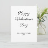 Einfache minimale Hinzufügen Ihrer Textvalentkarte (Stehend Vorderseite)