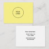 einfache minimale Hinzufügen Ihres Logo-Geschäft b Visitenkarte (Vorne/Hinten)