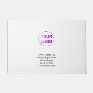Einfache minimale Hinzufügen Ihres Logos/Designs  Fußmatte