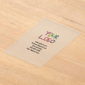 Einfache minimale Hinzufügen Ihres Logos/Designs h Acryleinladungen (Ablage )