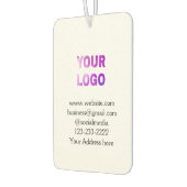 Einfache minimale Hinzufügen Ihres Logos/Designs h Autolufterfrischer (Links)