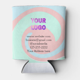 Einfache minimale Hinzufügen Ihres Logos/Designs h Dosenkühler