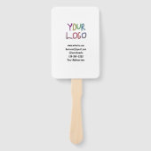 Einfache minimale Hinzufügen Ihres Logos/Designs h Fächer (Vorderseite)