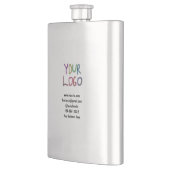 Einfache minimale Hinzufügen Ihres Logos/Designs h Flachmann (Links)