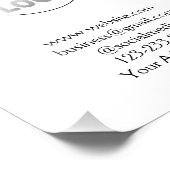 Einfache minimale Hinzufügen Ihres Logos/Designs h Fotodruck (Ecke)