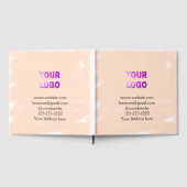 Einfache minimale Hinzufügen Ihres Logos/Designs h Gästebuch (Voll)