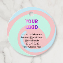 Einfache minimale Hinzufügen Ihres Logos/Designs h Geschenkanhänger