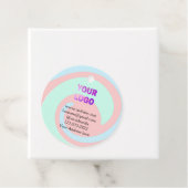 Einfache minimale Hinzufügen Ihres Logos/Designs h Geschenkanhänger (Beispiel)