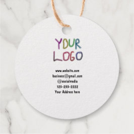 Einfache minimale Hinzufügen Ihres Logos/Designs h Geschenkanhänger