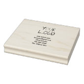 Einfache minimale Hinzufügen Ihres Logos/Designs h Gummistempel (Stempel)