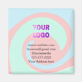 Einfache minimale Hinzufügen Ihres Logos/Designs h Magnet