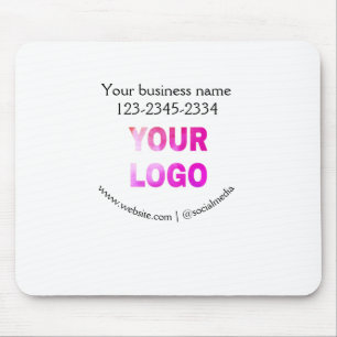 Einfache minimale Hinzufügen Ihres Logos/Designs h Mousepad