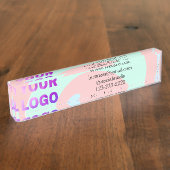 Einfache minimale Hinzufügen Ihres Logos/Designs h Namensplakette (Seite)