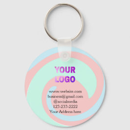 Einfache minimale Hinzufügen Ihres Logos/Designs h Schlüsselanhänger