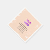 Einfache minimale Hinzufügen Ihres Logos/Designs h Serviette (Ecke)