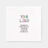 Einfache minimale Hinzufügen Ihres Logos/Designs h Serviette (Vorderseite)