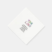 Einfache minimale Hinzufügen Ihres Logos/Designs h Serviette (Ecke)