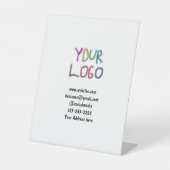 Einfache minimale Hinzufügen Ihres Logos/Designs h Sockelschild (Vorderseite)