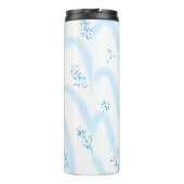 Einfache minimale Hinzufügen Ihres Logos/Designs h Thermosbecher (Rückseite)