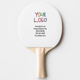 Einfache minimale Hinzufügen Ihres Logos/Designs h Tischtennis Schläger