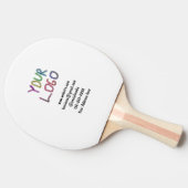 Einfache minimale Hinzufügen Ihres Logos/Designs h Tischtennis Schläger (Seitenansicht)
