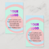 Einfache minimale Hinzufügen Ihres Logos/Designs h Visitenkarte (Vorne/Hinten)