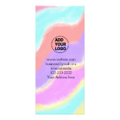 Einfache minimale Hinzufügen Ihres Logos/Designs h Werbekarte (Vorne)