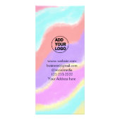 Einfache minimale Hinzufügen Ihres Logos/Designs h Werbekarte (Hinten)