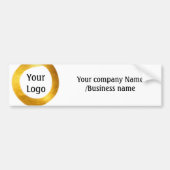 einfache minimale Hinzufügen Ihres Logos Gold Webs Autoaufkleber (Vorne)