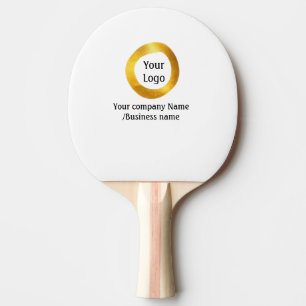einfache minimale Hinzufügen Ihres Logos Gold Webs Tischtennis Schläger