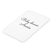 einfache minimale Hinzufügen Ihres Namens Text Bab Magnet (Linke Seite)