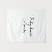 einfache minimale Hinzufügen Ihres Namens Text Bab Wandteppich (Vorderseite (Horizontal))