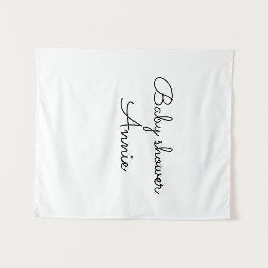 einfache minimale Hinzufügen Ihres Namens Text Bab Wandteppich (Vorderseite (Horizontal))