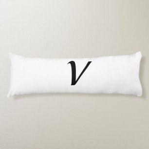 Einfache minimale Hinzufügen Ihres Text Monogram F Seitenschläferkissen