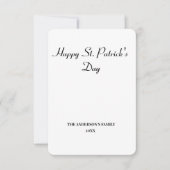 Einfache minimale Hinzufügen Ihres Textes st. patr (Vorderseite)