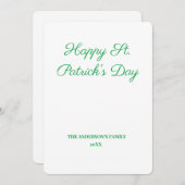 Einfache minimale Hinzufügen Ihres Textes st. patr (Vorne/Hinten)