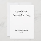 Einfache minimale Hinzufügen Ihres Textes st. patr (Vorderseite)